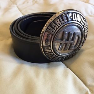 Harley-Davidson men’s leather belt, 43”